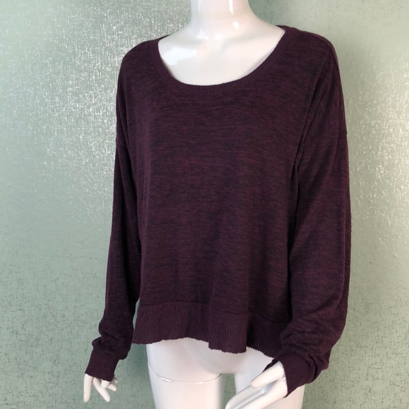 Prince & Fox Sweaters - Prince & Fox Purple & Black High Low Sweater